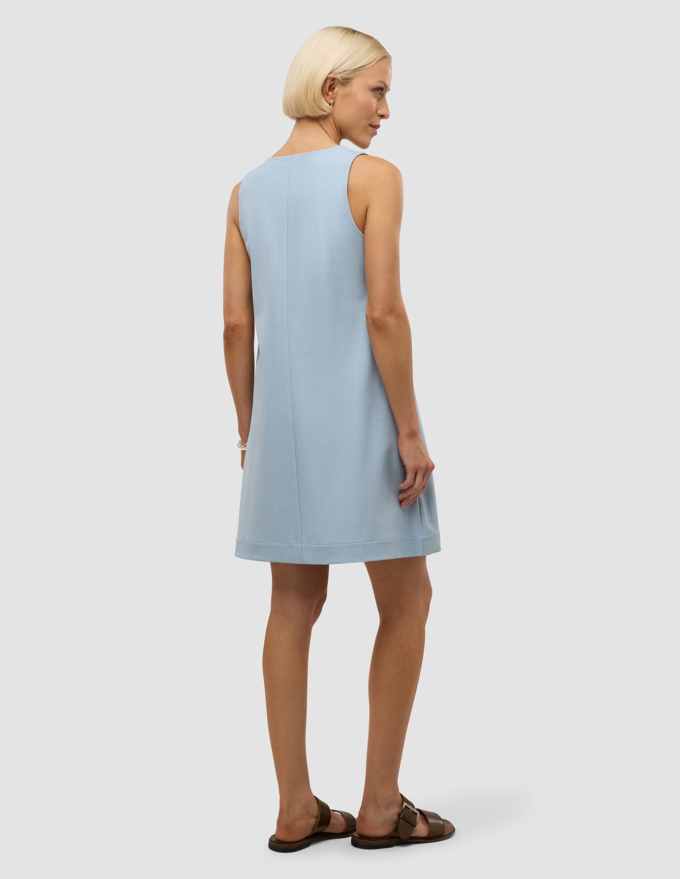 Women's Essential Spencer Dress Sky Blue Melange